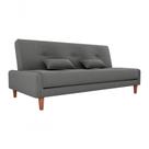 Sofá Cama Blanca 3 Lugares Sala Premium Suede Cinza Matrix