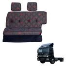 Sofá Cama Caminhão MB Atego 2425 Cabine Simples Vermelho