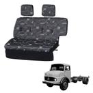 Sofá Cama Caminhão Mercedes 1113 / 1114 Cinza