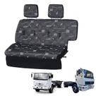 Sofá Cama Caminhão Mercedes 1718 / 1723 Cara Chata Cinza