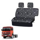 Sofá Cama Caminhão VW Delivery Euro 5 2018 Cab. Grande Cinza