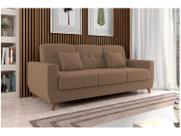 Sofá-cama Casal 3 Lugares com Baú Reclinável Veludo Matrix Pâmela