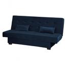 Sofá Cama Casal 3 Lugares Laila Veludo Azul Marinho
