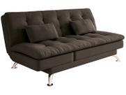 Sofá-cama Casal 3 Lugares Reclinável Suede Linoforte Jade A2