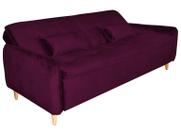 Sofá-cama Casal 3 Lugares Reclinável Suede Matrix Donna