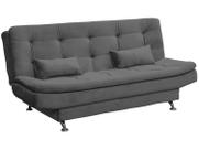 Sofá-cama Casal 3 Lugares Reclinável Veludo Light Matrix Salomé