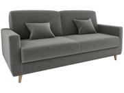 Sofá-cama Casal 3 Lugares Reclinável Veludo Matrix Emília