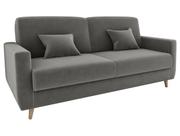 Sofá-cama Casal 3 Lugares Reclinável Veludo Matrix Emília