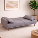 Sofá-Cama Casal 4 Lugares Herval Click Linho Cinza Escuro, 211 cm Sofá-Cama Casal 4 Lugares Herval Click Linho Cinza Escuro, 211 cm