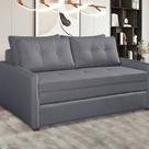 Sofá Cama Casal 95cm X 157cm Montreal Cinza Chumbo