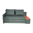 Sofá Cama Casal com Tampo Lateral Direito Tecido Acquablock 180cm Sofá Cama Casal com Tampo Lateral Direito Tecido Acquablock 180cm