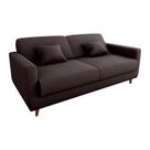 Sofá Cama Casal Emília 2 Lugares Reclinável 204cm Marrom Suede Matrix