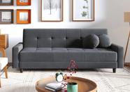 Sofá cama casal Oslo 2,00 m Reclinável com carregador USB em Suede Sofá cama casal Oslo 2,00 m Reclinável com carregador USB em Suede