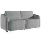 Sofá Cama Casal para Sala 176cm Polska K04 Bouclê Cinza - Mpozenato