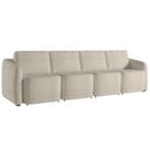 Sofá Cama Casal para Sala 316cm Polska Z08 Boucle Bege - Mpozenato Sofá Cama Casal para Sala 316cm Polska Z08 Boucle Bege - Mpozenato