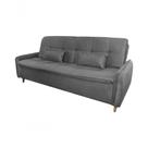 Sofá Cama Casal Reclinável Donna Cinza Light