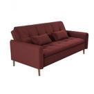 Sofá Cama Casal Reclinável Donna Veludo Vinho Sofá Cama Casal Reclinável Donna Veludo Vinho