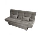 Sofá Cama Casal Reclinável Esmeralda Marrom Light