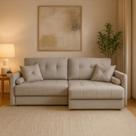 Sofá-Cama Casal Sem Caixa 3 Lugares Prime Linho Cinza 230 cm Sofá-Cama Casal Sem Caixa 3 Lugares Prime Linho Cinza 230 cm