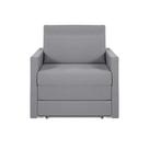 Sofá Cama Castor Solteiro Salerno Max Suede Cinza
