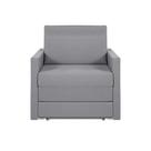 Sofá Cama Castor Solteiro Salerno Max Suede Cinza