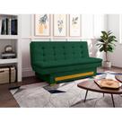 Sofa Cama com Baú Berilo Espresso Móveis Verde