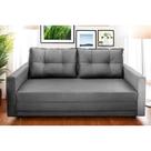 Sofá-Cama com Cama Auxiliar Casal 2 Lugares Bayle Suede Cinza