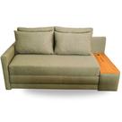 Sofá Cama com Tampo Lateral Direito e USB Tecido Linho 180cm