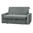 Sofá Cama Daiane com Baú 2 Lugares 140cm Cor Cinza