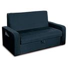 Sofá-Cama Daiane Veludo Light Petróleo