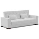 Sofá Cama Decorativo 210cm Beesley Linho Cinza G19 - Gran Belo