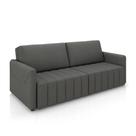 Sofá-Cama Decorativo Retrátil Thanos 2 Lugares 192cm Linho Grafite G45 - Gran Belo