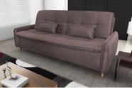 Sofá Cama Donna Suede Marrom B256 - Matrix Sofá Cama Donna Suede Marrom B256 - Matrix