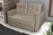 Sofá Cama Drika Veludo Cappuccino E434 - Matrix