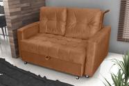 Sofá Cama Drika Veludo Ferrugem E435 - Matrix