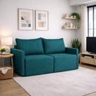 Sofá Cama Dubai Retratil e Reclinavel 3 Lugares em Linho Sofatec
