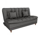 Sofá Cama Duda Linho Linho Chumbo Matrix Sala Premium Linho 3 Lugares