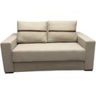 Sofá Cama Duratto 3 Lugares Retrátil 180cm Tecido Linho Innove Cor Cru Sofá Cama Duratto 3 Lugares Retrátil 180cm Tecido Linho Innove Cor Cru
