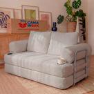 Sofá Cama Elo. 1,88m Xpand Tech Tecido Velourê Cama inBox Sofá Cama Elo. 1,88m Xpand Tech Tecido Velourê Cama inBox
