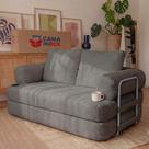 Sofá Cama Elo. 1,90m Xpand Tech Tecido Velourê Cama inBox Sofá Cama Elo. 1,90m Xpand Tech Tecido Velourê Cama inBox