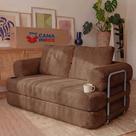 Sofá Cama Elo. 1,90m Xpand Tech Tecido Velourê Cama inBox
