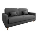 Sofá Cama Emília 2 Lugares 190cm Cinza Matrix