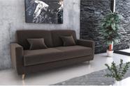 Sofá Cama Emilia Suede Marrom B256 - Matrix