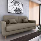 Sofá Cama Emilia Veludo Cappuccino E434 - Matrix