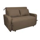 Sofá Cama End 138cm Reclinável Manual Suede Capuccino - Sallar Home Sofá Cama End 138cm Reclinável Manual Suede Capuccino - Sallar Home