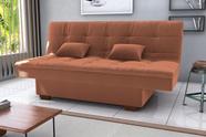 Sofá Cama Esmeralda Veludo Ferrugem E435 - Matrix