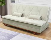 Sofá Cama Estoril 1,90m Bege Suede Velut - King House