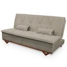 Sofá Cama Estoril 1,90m Tabaco Suede Velut - King House