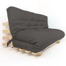 Sofa Cama Futon Oriental King Chumbo Acquablock Madeira Maciça Pinus Natural Sem Pintura