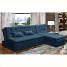 Sofá Cama King 5 Lugares 2,70m Agnes Suede Rover & Beato Sofá Cama King 5 Lugares 2,70m Agnes Suede Rover & Beato